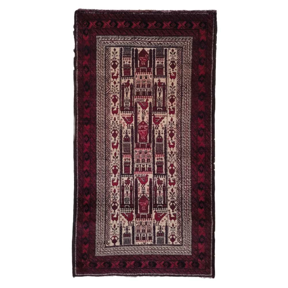 QR-00018 Antique Beluchi Rug